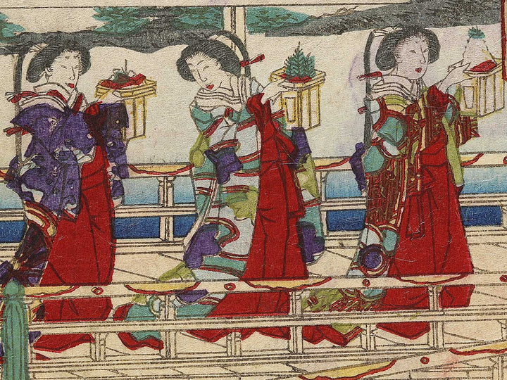 Yoshinobu ko goren chu from the series Aoigusa matsu no urazono by Toyohara Kunichika / BJ333-403