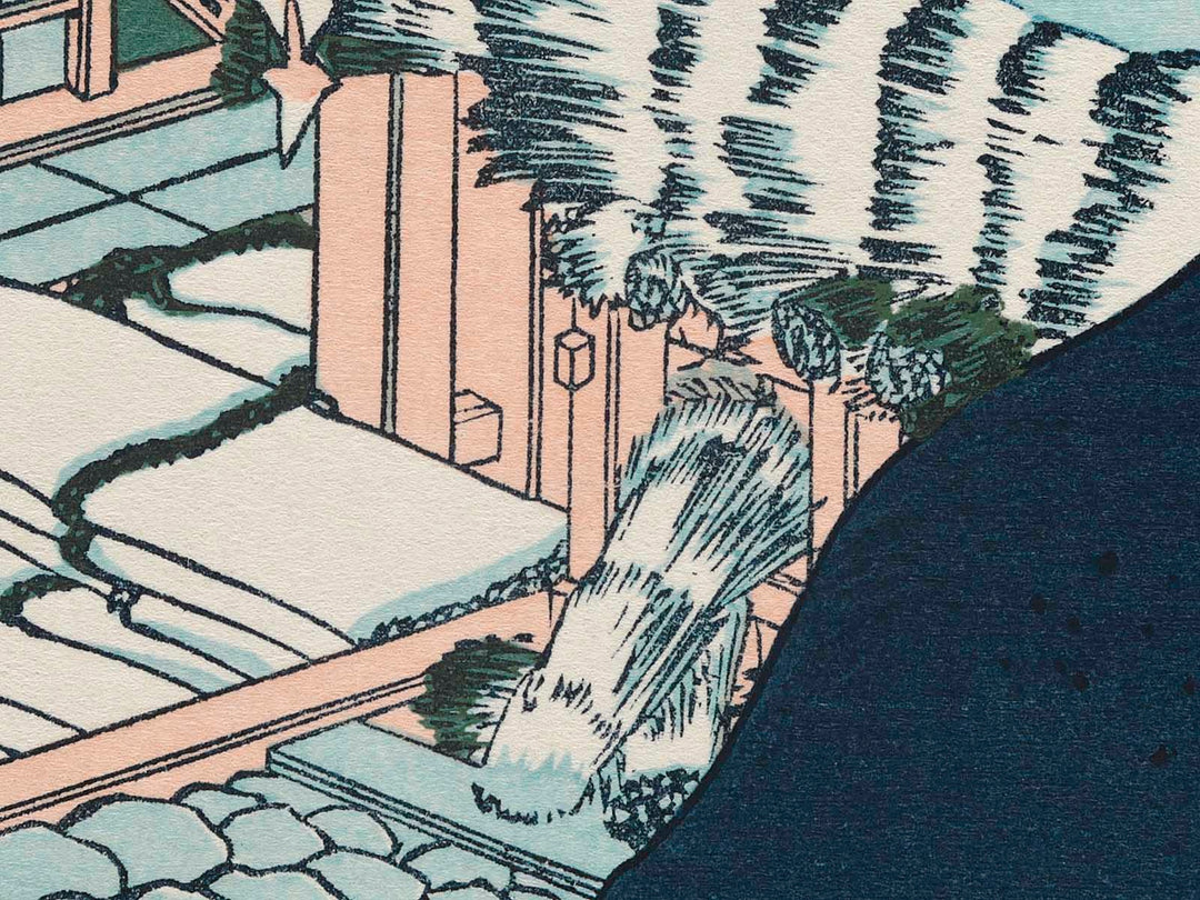 Ushibori in Hitachi Province from the series Thirty-six Views of Mount Fuji by Katsushika Hokusai, (Medium print size) / BJ283-794