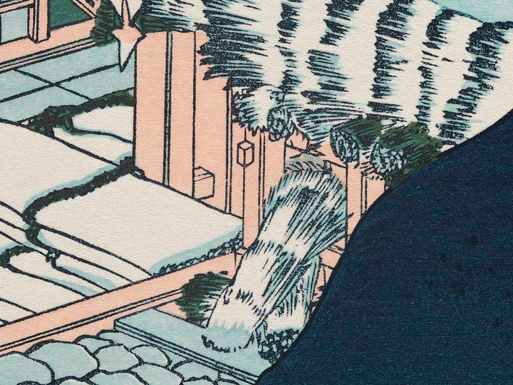Ushibori in Hitachi Province from the series Thirty-six Views of Mount Fuji by Katsushika Hokusai, (Medium print size) / BJ283-794