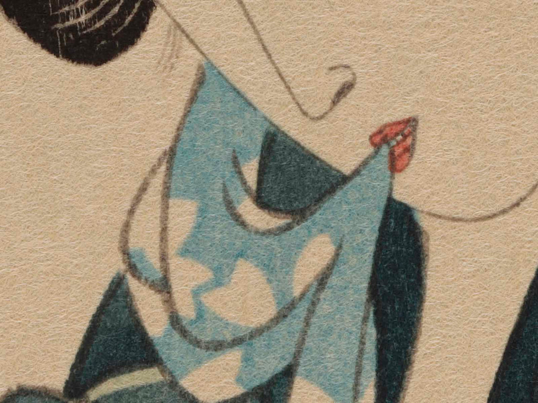 Yu agari from the series Omou koto kagami no utsushie by Utagawa Kunisada(Toyokuni III), (Large print size) / BJ236-271