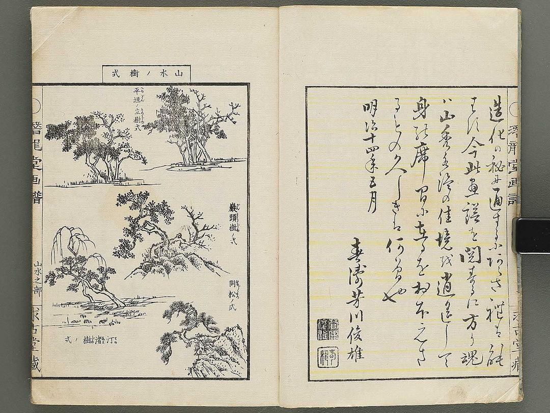 Senryudo gafu (kacho no bu) Sansui no bu by Takizawa Kiyoshi / BJ351-946