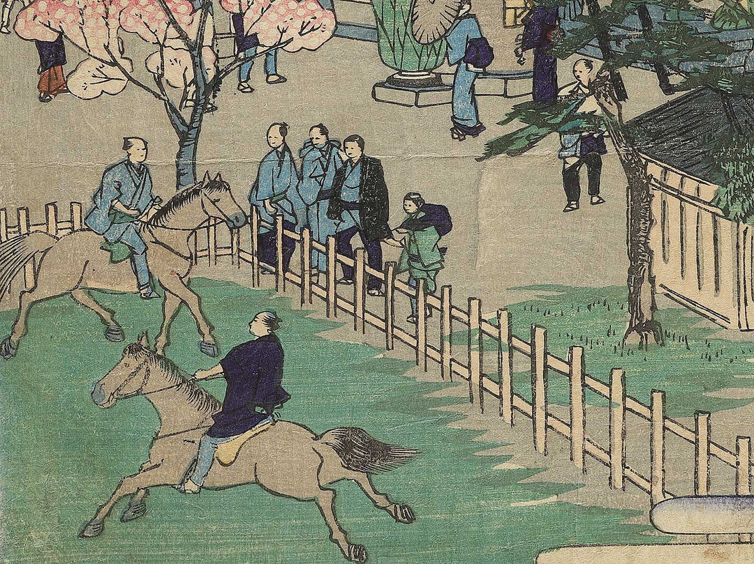 Tokyo meisho Asakusa Kinryuzan keidai yori Sumidagawa ryakuzu by Utagawa HIroshige III / BJ350-812