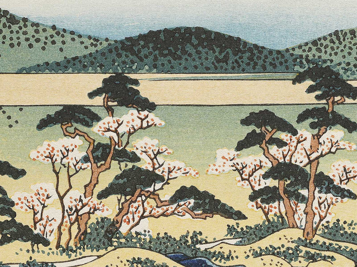 Yamashiro arashiyama togetsukyo from the series Shokoku meisho kiran by Katsushika Hokusai, (Large print size) / BJ320-614