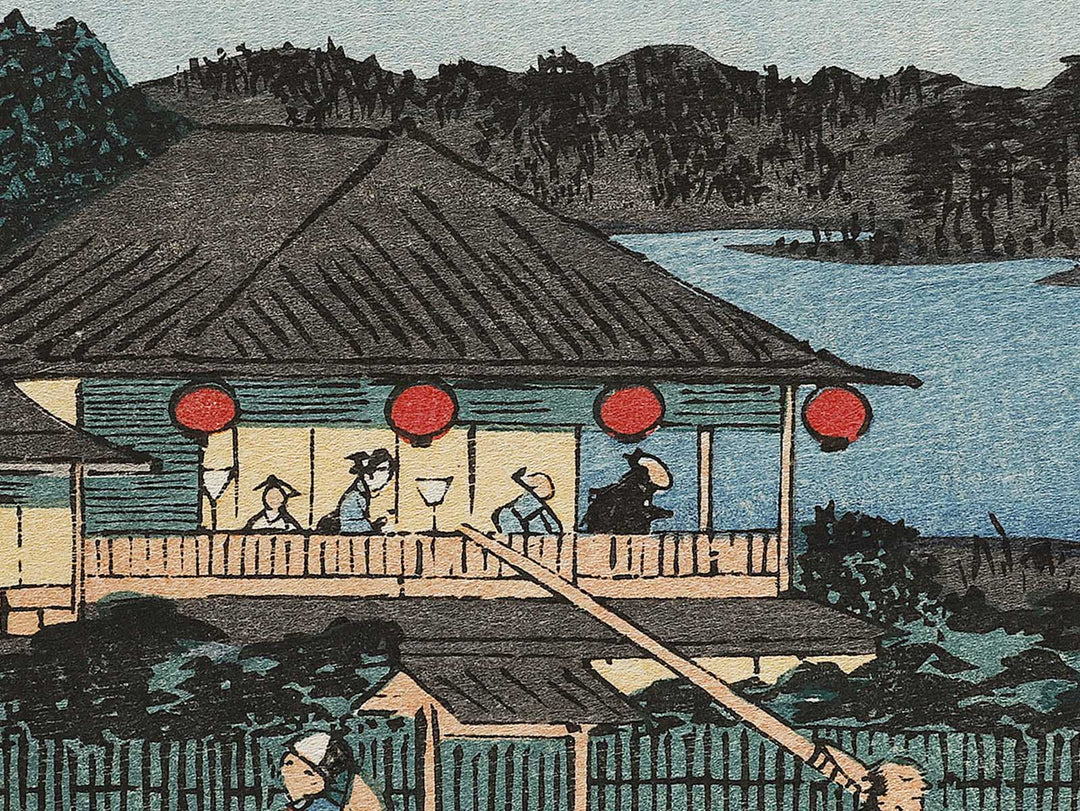 Sumidagawa no tsuki from the series Edo meisho by Utagawa Hiroshige, (Large print size) / BJ323-148