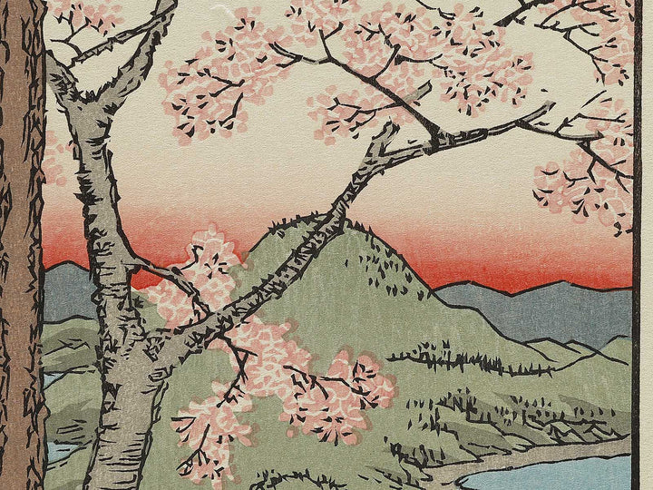 Karo, Koyama from the series Famous Views of the Sixty-odd Provinces by Utagawa Hiroshige, (Large print size) / BJ334-054