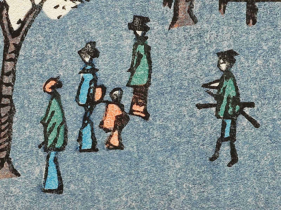 Flower Pavilion, Dango Slope, Sendagi from the series One Hundred Famous Views of Edo by Utagawa Hiroshige, (Large print size) / BJ336-882