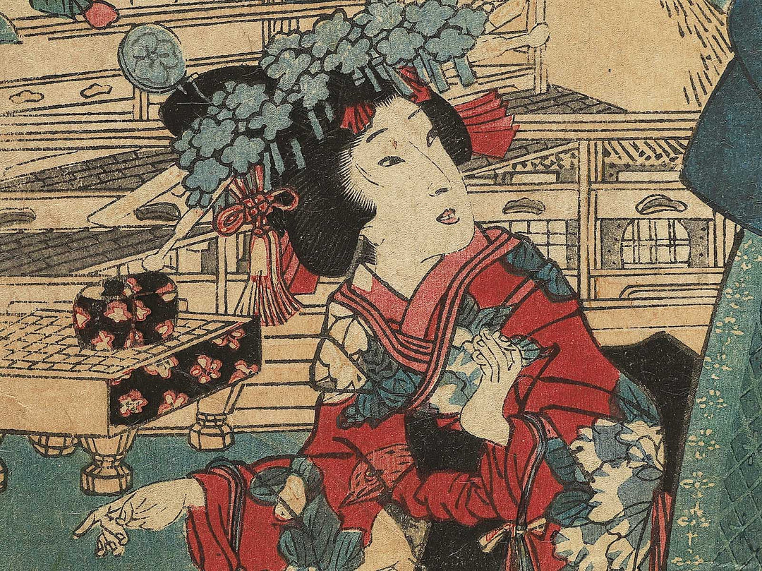 Kannazuki from the series Kagai junikagetsu no uchi by Utagawa Kunisada II / BJ344-288