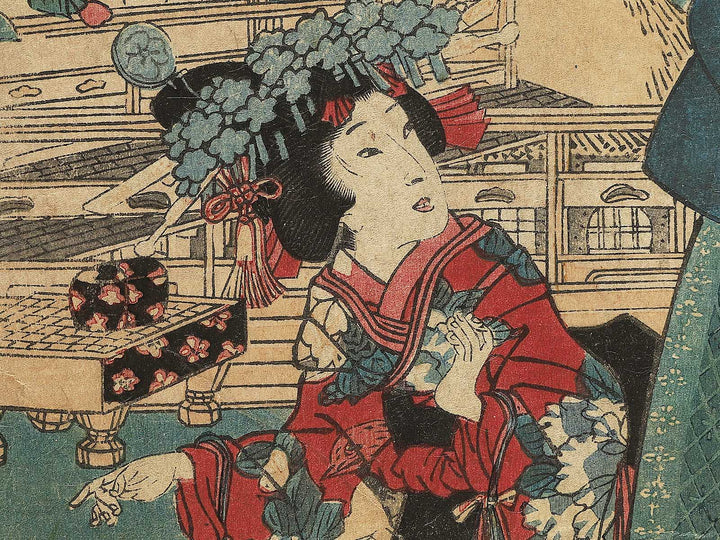 Kannazuki from the series Kagai junikagetsu no uchi by Utagawa Kunisada II / BJ344-288