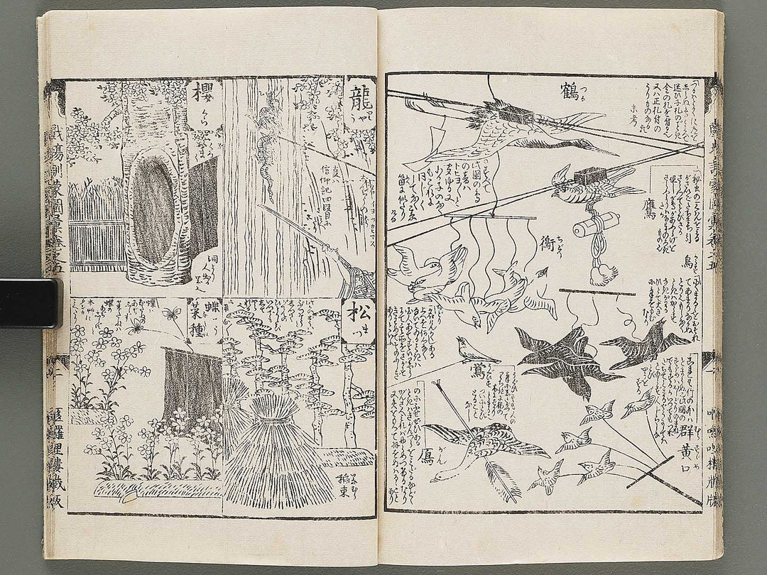 Shibai kinmo zui Volume 3-5 by Katsukawa Shunei / BJ304-087