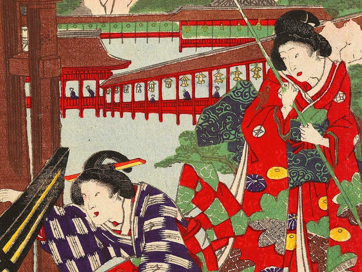 Imayo kenshi miyajima senchu asobi by Toyohara Kunichika / BJ324-163