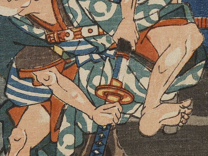 Asahina Saburo from the series Soga monogatari zue by Utagawa Hiroshige / BJ333-662