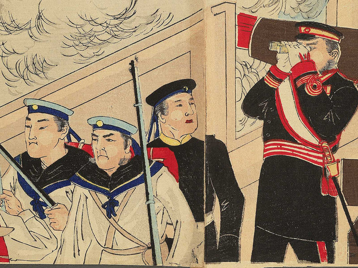 Nissinkan gekisen no zu by Shunsai Toshimasa / BJ349-034
