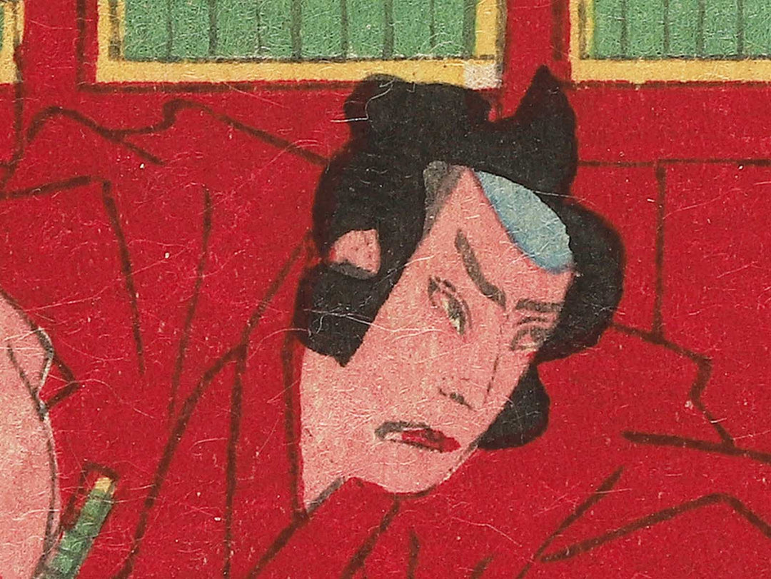 Kabuki actor by Utagawa-school / BJ348-887
