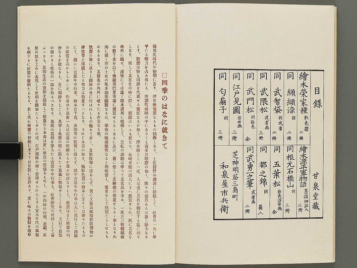 Shiki no hana (Ge) by Kitagawa Utamaro / BJ325-374