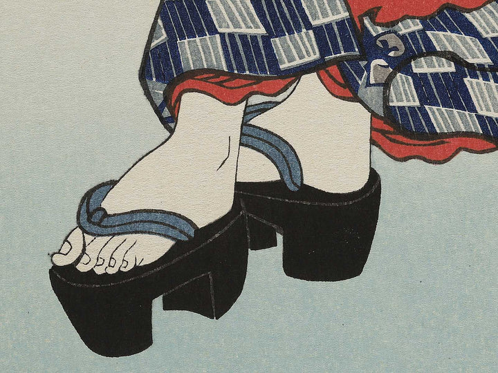 Kanbarashuku juroku from the series Tokaido Beauties by Keisai Eisen, (Large print size) / BJ346-115