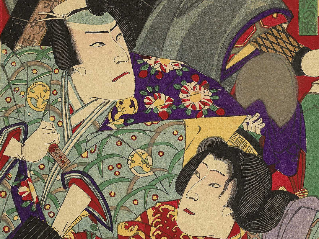 Meiji nijunen kyukin tsuki Eiyu suikoden by Baido Kunimasa / BJ347-739