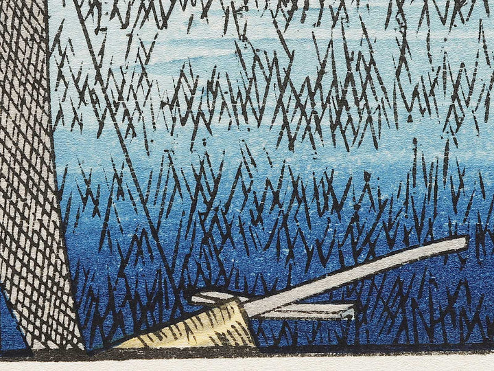 Geese Descending at Haneda from the series Eight Views of the Suburbs of Edo by Utagawa Hiroshige, (Medium print size) / BJ331-303