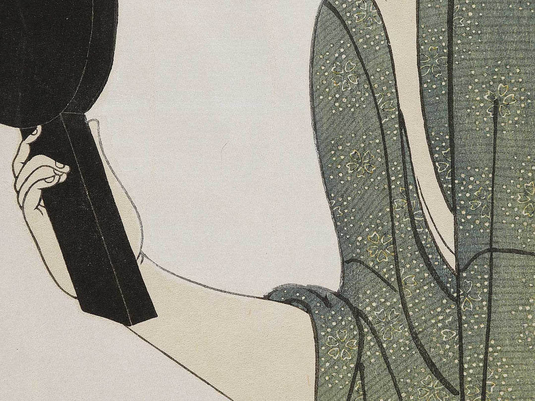 The Interesting Type from the series Ten Types In The Physiognomic Study Of Women by Kitagawa Utamaro, (Large print size) / BJ326-942