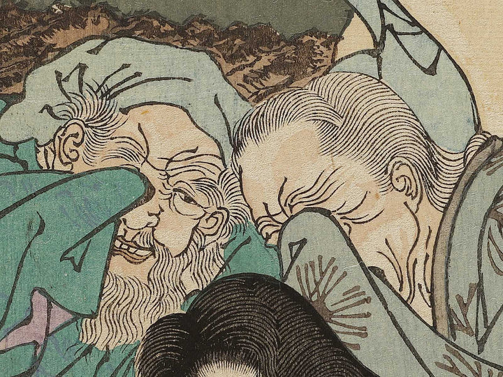 Susanoo no mikoto from the series Azumanishiki chuya kurabe by Yoshu Chikanobu / BJ341-096