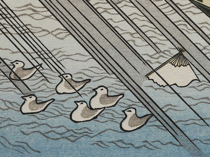 Sumida river in Musashi province from the series Shokoku meisho by Totoya Hokkei, (Medium print size) / BJ326-963