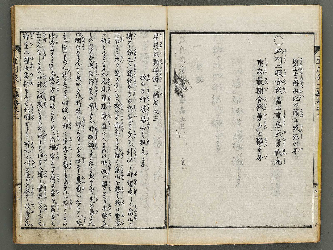 Hoshizuki yoken kairoku Part 2, Book 3 by Teisai Hokuba / BJ324-429