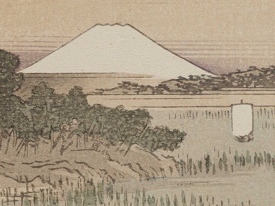 Rokugogawa watashi bune from the series Ehon edo miyage by Utagawa Hiroshige, (Large print size) / BJ332-080