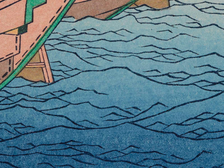 Sea Lane off Kazusa Province from the series Thirty-six Views of Mount Fuji by Katsushika Hokusai, (Small print size) / BJ214-053