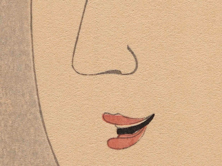 Ogiya nai Takigawa by Chobunsai Eishi, (Large print size) / BJ225-078