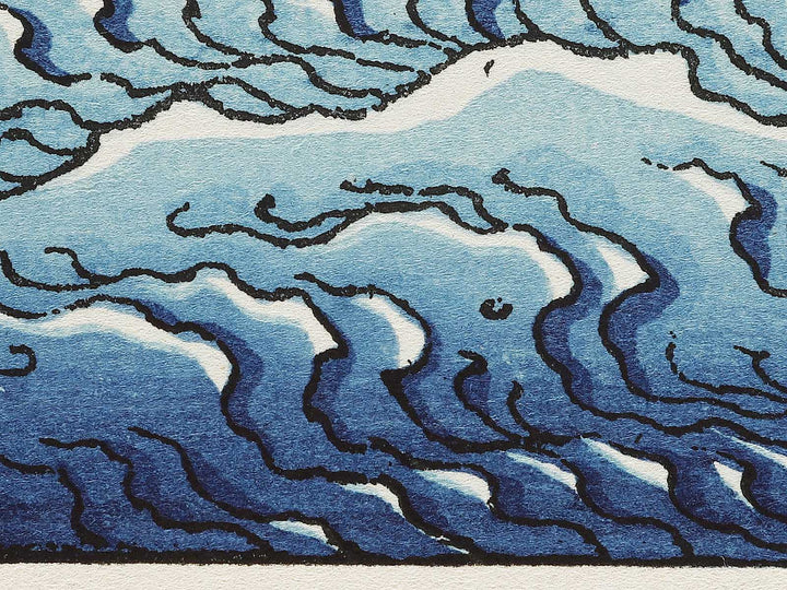 Uneri fuji from the series One Hundred Views of Mount Fuji by Katsushika Hokusai, (Medium print size) / BJ327-292