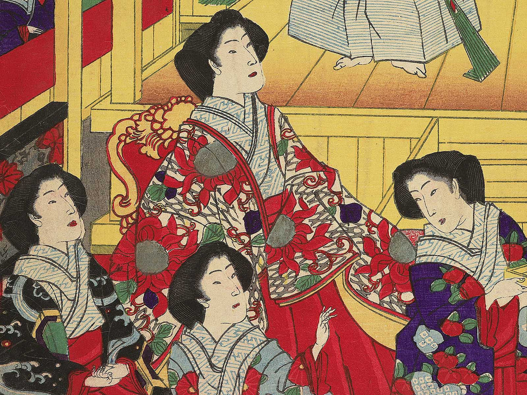 Koyokan butai biraki no zu by Yoshu Chikanobu / BJ347-991