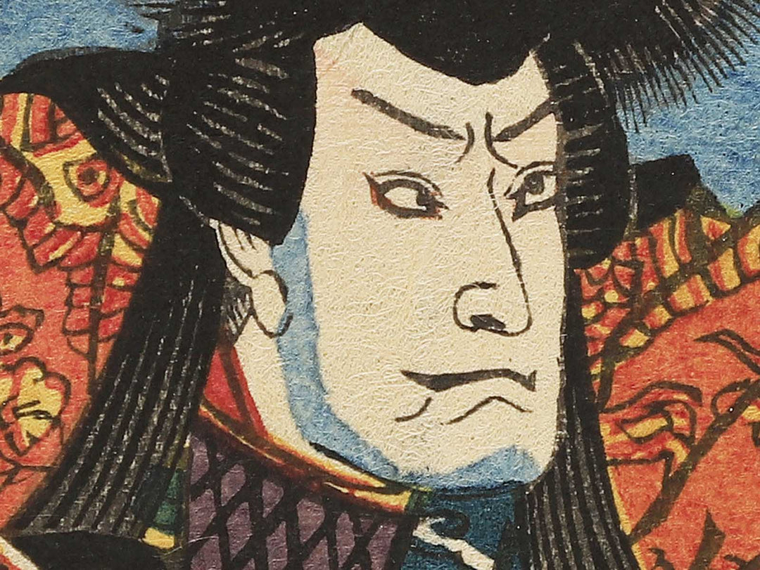 Kazama Hachiro and Oguri Kaneuji from the series Oguri Gaiden, No. 4 by Utagawa Kunisada(Toyokuni III) / BJ351-827