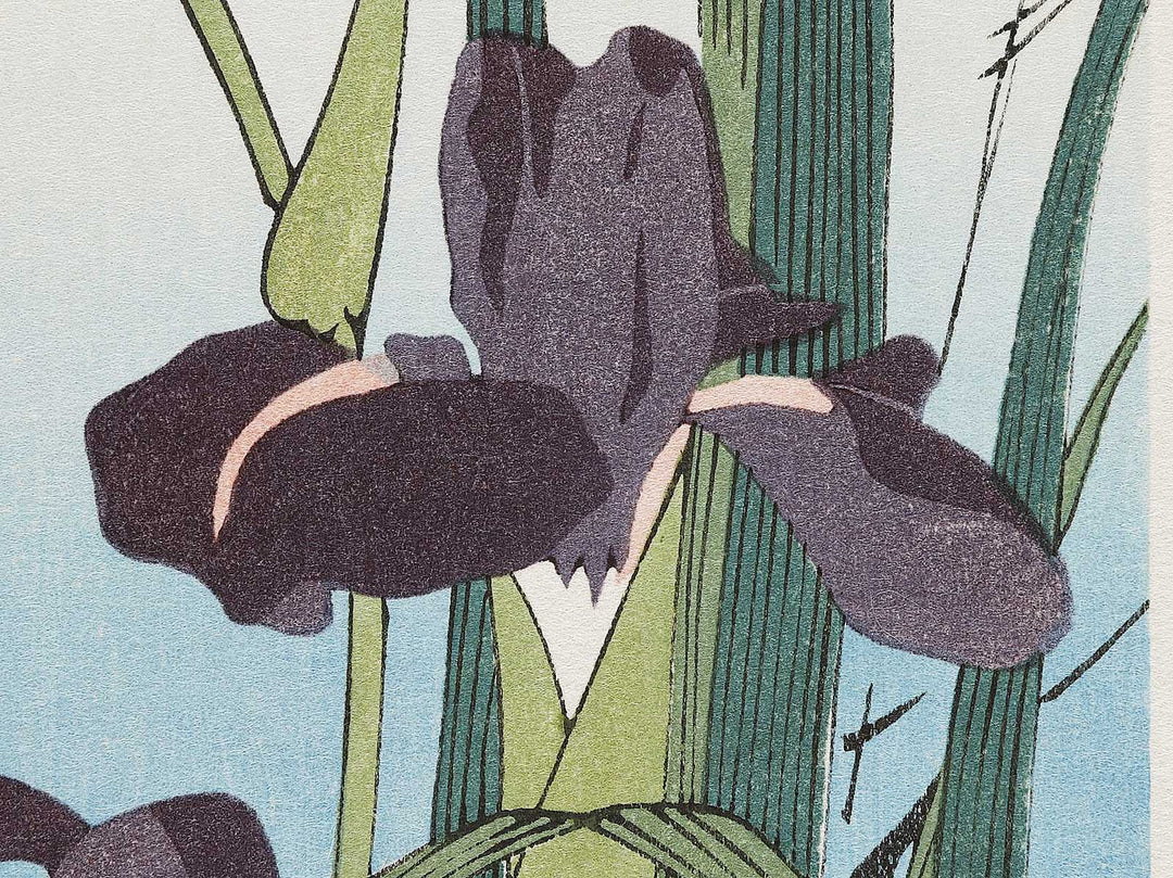 Iris & egret by Utagawa Hiroshige, (Medium print size) / BJ307-692