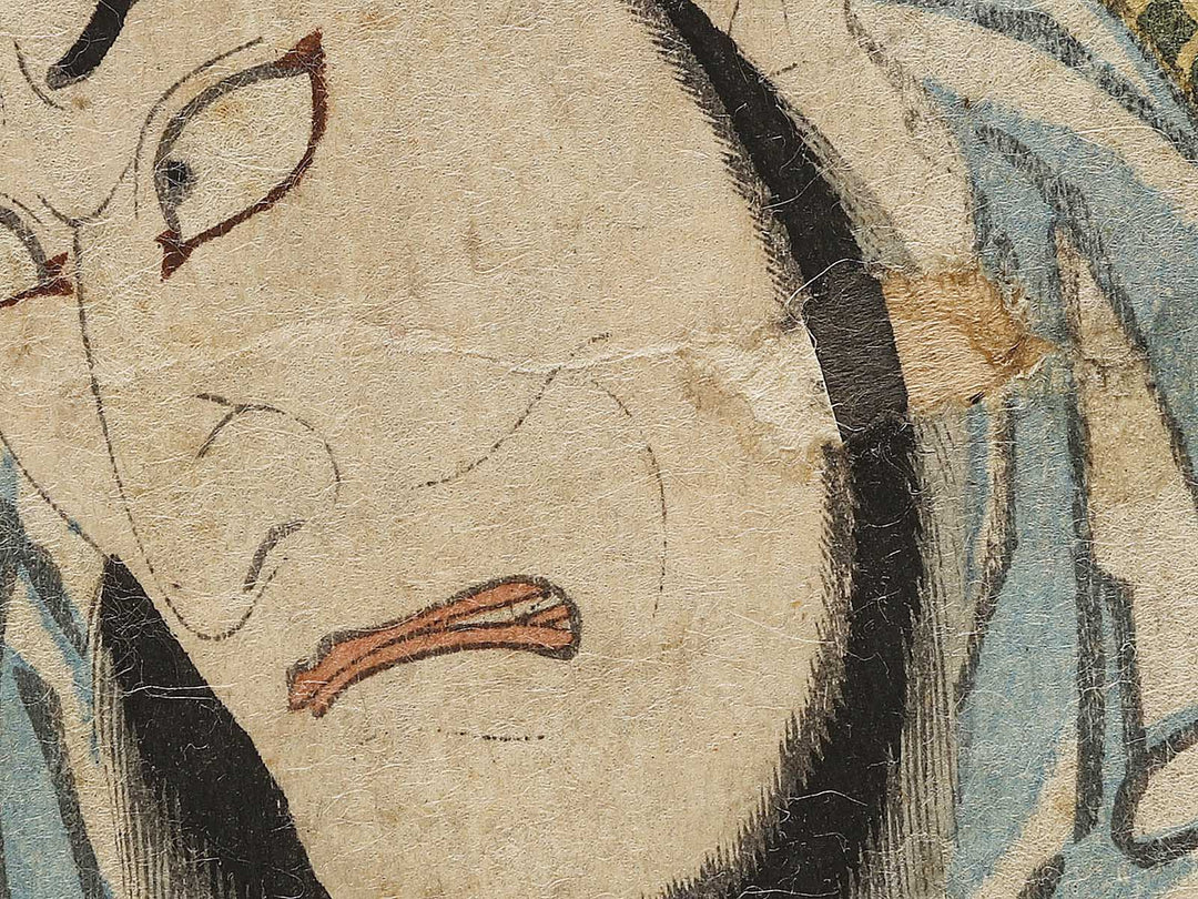 The Syllable Ko for the Play Kokusenya; Kanki and Wat nai from the series Seven Variations of the Iroha Syllabary by Utagawa Kunisada(Toyokuni III) / BJ339-521