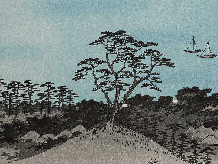 Buyo kanazawa hassho yakei by Utagawa Hiroshige, (Large print size) / BJ341-628