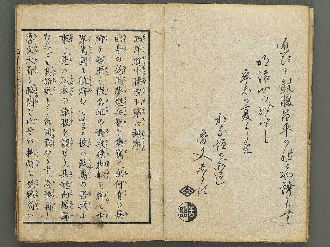 Seiyo dochu hizakurige Volume 6, (Jo) by Ochiai Yoshiiku / BJ348-355