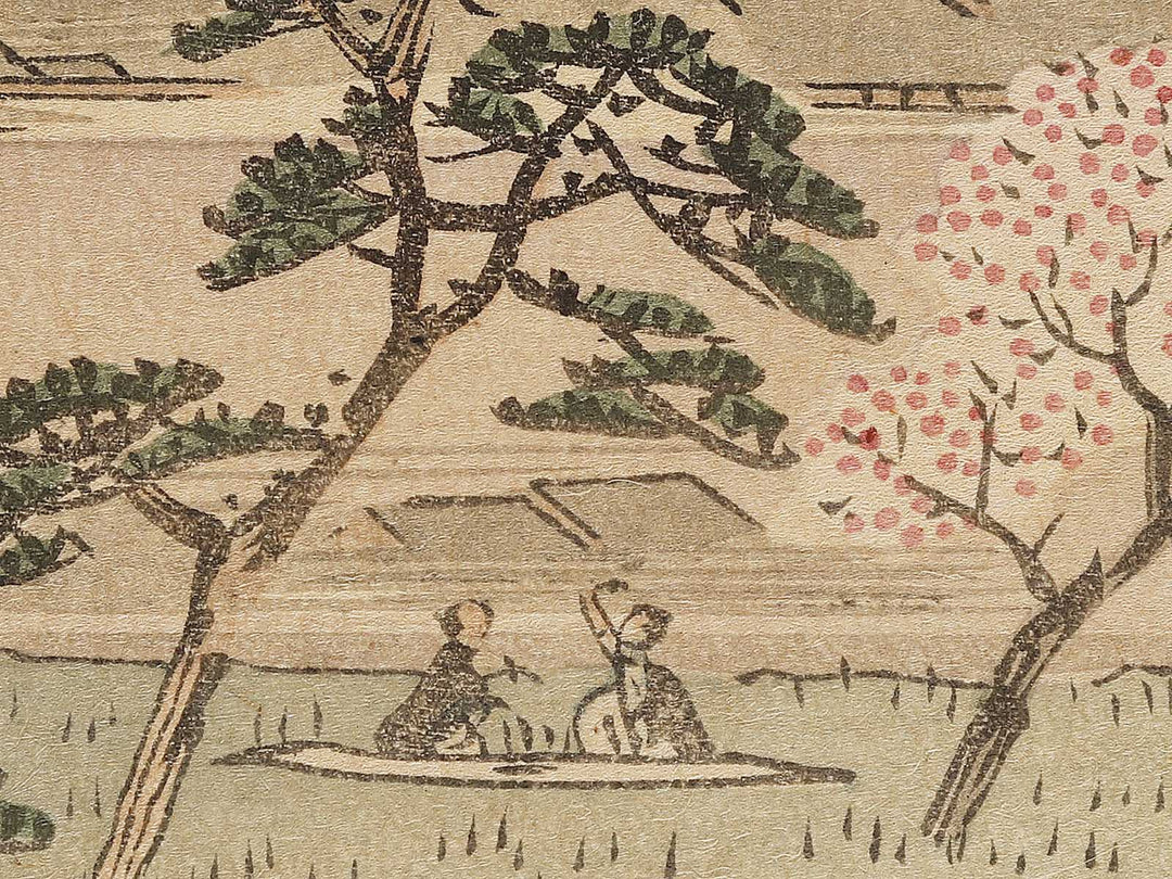 Gotenyama no hana zakari  from the series Ehon edo miyage by Utagawa Hiroshige, (Large print size) / BJ332-416