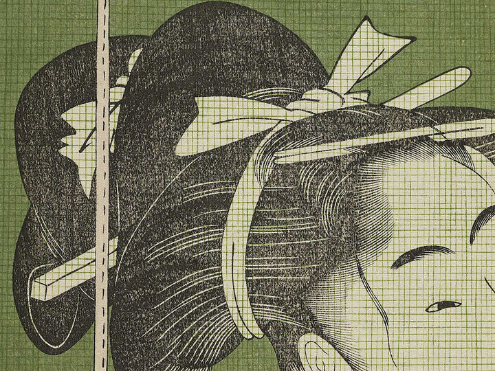 Kasumi ori musume hinagata by Kitagawa Utamaro, (Large print size) / BJ320-208