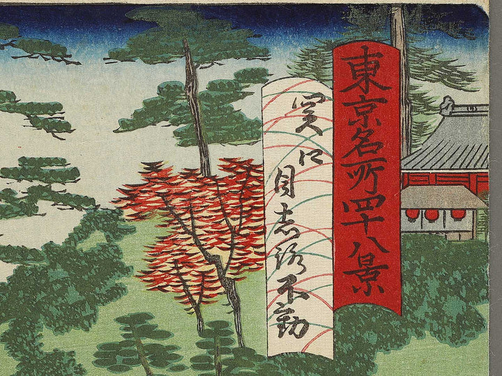 Sekiguchi mejiro fudo from the series Tokyo 48 famous places by Shosai Ikkei / BJ325-304