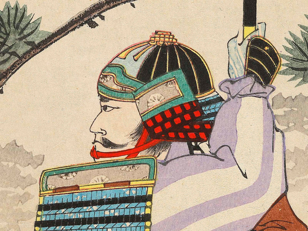 Kusunoki Masashige from the series Nihon rekishi kyokunga by Yoshu Chikanobu / BJ321-034