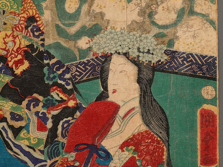 Ume  from the series Genji shochikubai no uchi by Utagawa Kunisada II / BJ341-355