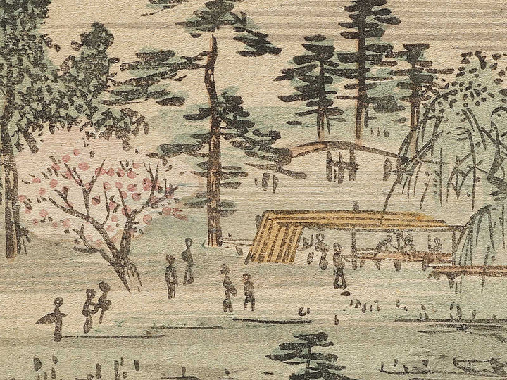 Sononi dosho yamabiraki from the series Ehon edo miyage by Utagawa Hiroshige, (Large print size) / BJ332-500