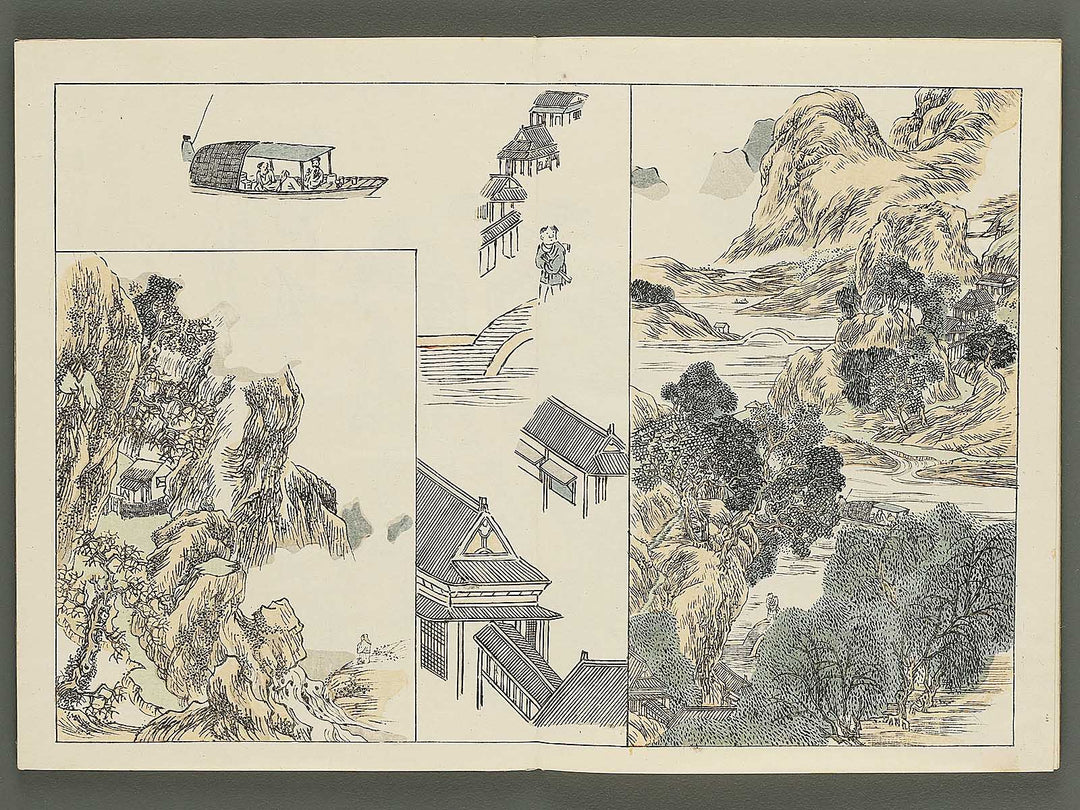 Nihon meiga kagami (Tokugawa jidai bu)  by Yosa Buson / BJ345-541