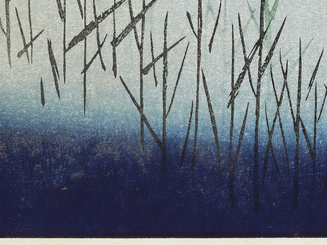 Scattered Pines beside the Tone River. from the series One Hundred Famous Views of Edo by Utagawa Hiroshige, (Large print size) / BJ337-225