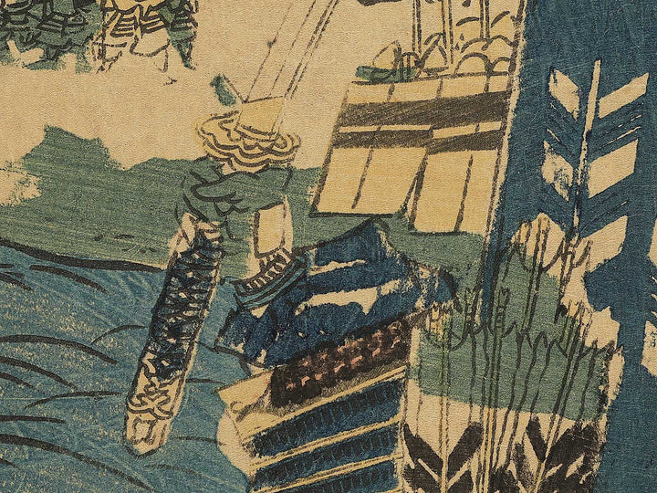 Ujigawa kassen Kajiwara Kagesue by Shuntei / BJ343-427