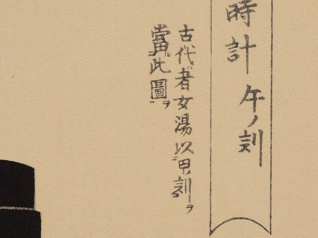 Hour of the Horse (around noon) from the series Daughter Sundial by Kitagawa Utamaro, (Medium print size) / BJ221-515