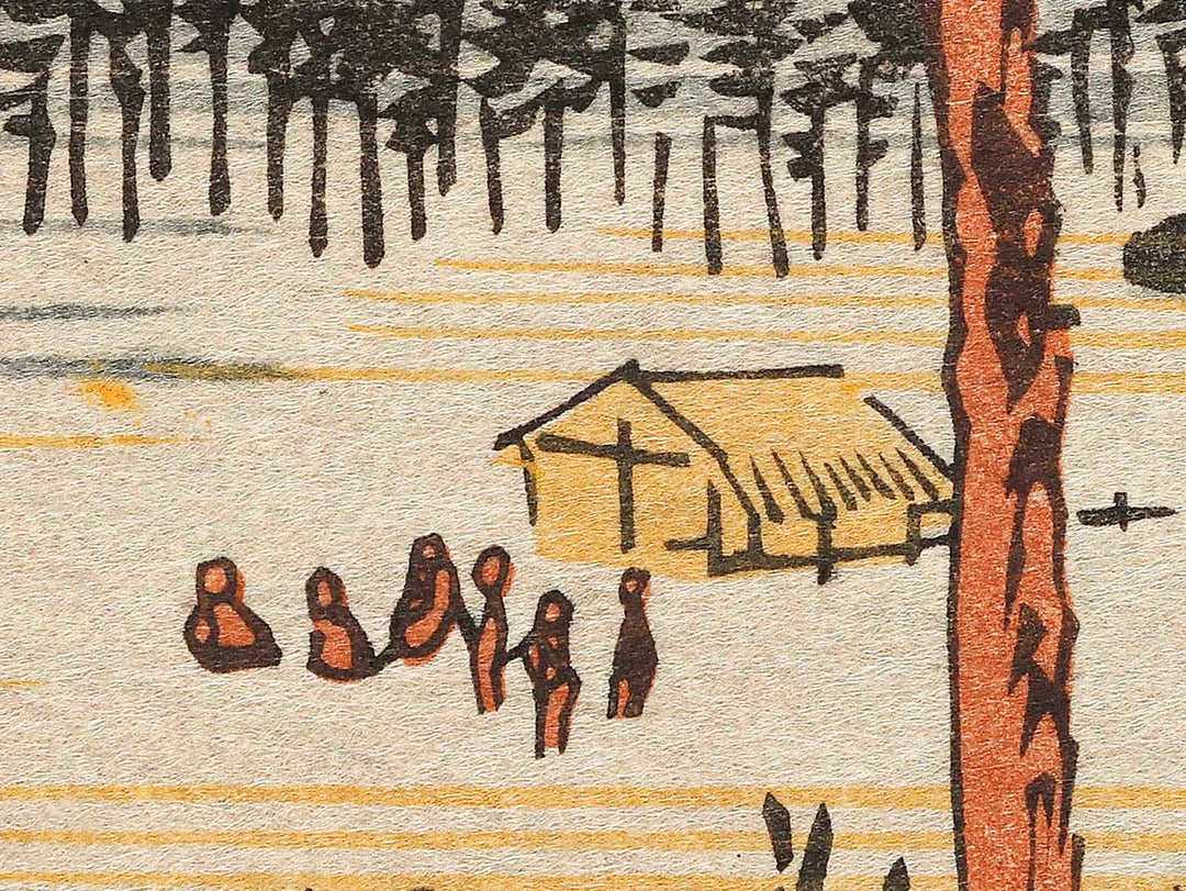 Sunshu fujigawa watashibune no zu from the series Honcho meisho by Utagawa Hiroshige, (Large print size) / BJ323-351