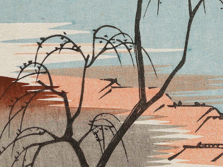 Shinyoshiwara emonzaka aki no tsuki from the series Toto meisho by Utagawa Hiroshige, (Small print size) / BJ327-047