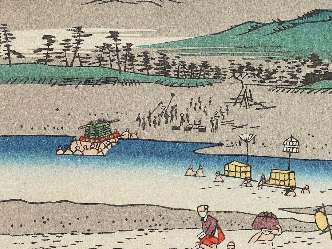 Sunen ooi gawa from the series Thirty-six Views of Mount Fuji by Utagawa Hiroshige, (Large print size) / BJ307-832