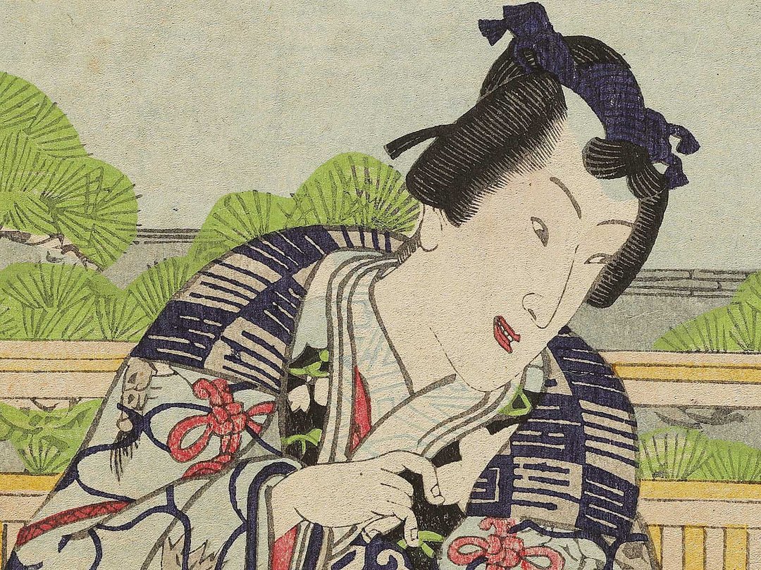 Yanagibashi Yokokawa from the series Genji mitate umegae by Utagawa Kunisada II / BJ333-354