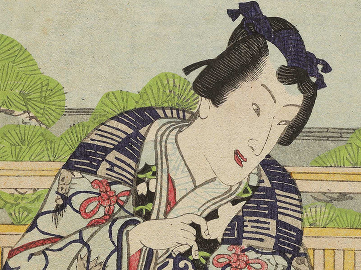 Yanagibashi Yokokawa from the series Genji mitate umegae by Utagawa Kunisada II / BJ333-354